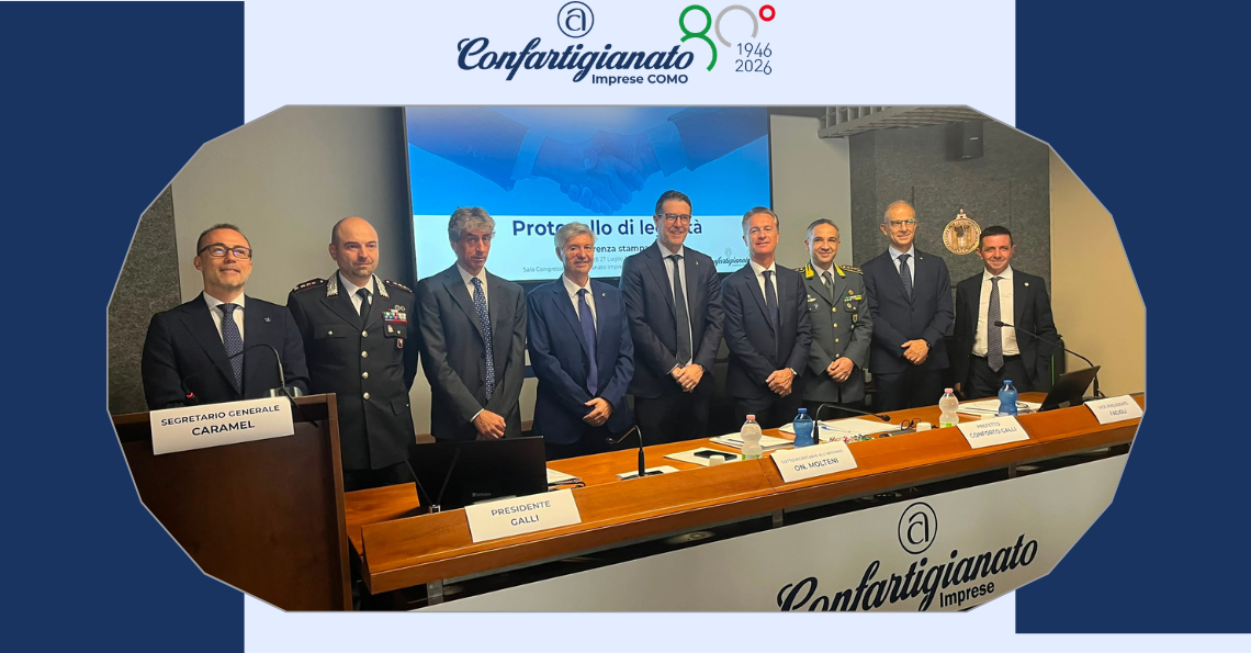 CONFARTIGIANATO IMPRESE COMO PORTA SUL TERRITORIO IL PROTOCOLLO DI LEGALITÀ: UN`ALLEANZA TRA ISTITUZIONI E IMPRESE PER DIFENDERE L`ECONOMIA 